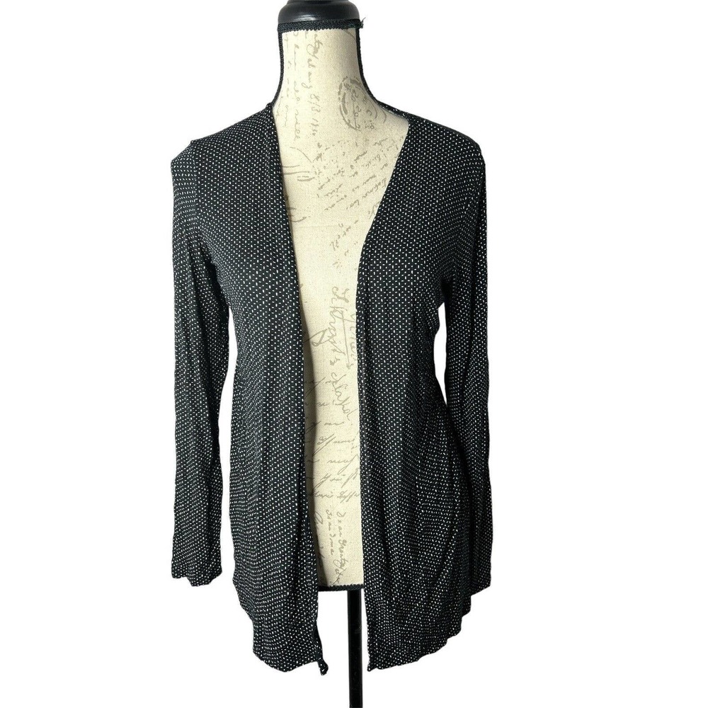 J. Jill Wearever Collection Size XS Neutral Boho Pattern‎ Open Cardigan Sweater